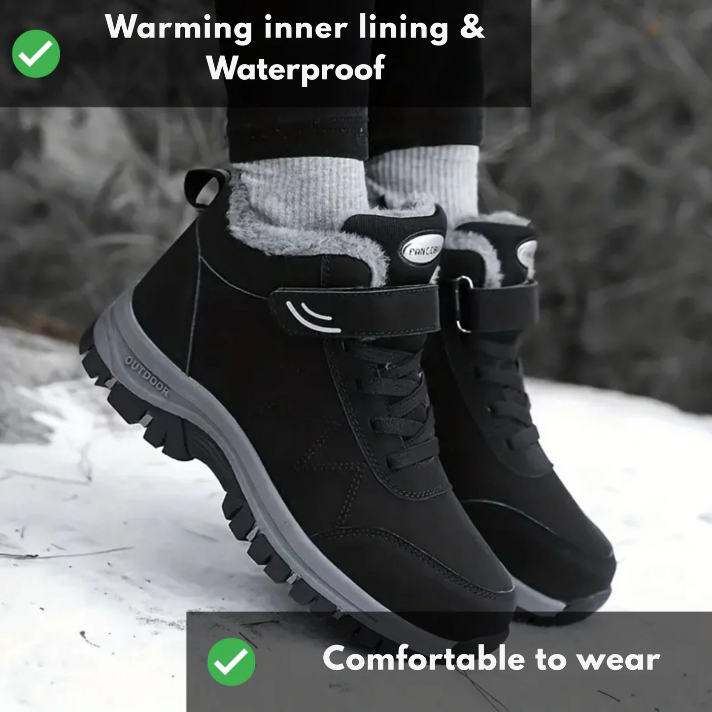 Ergonomic Velcro Boots with Generous Toe and Heel Area - OrthoRelief