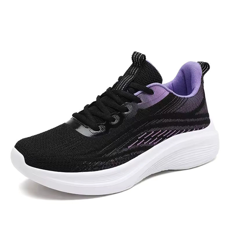 Ergonomic running shoe with cushioning & posture control