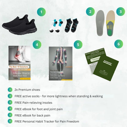 1+1 Pain-Free Everyday Hands-Free Slip In Shoe – OrthoSlip Unisex