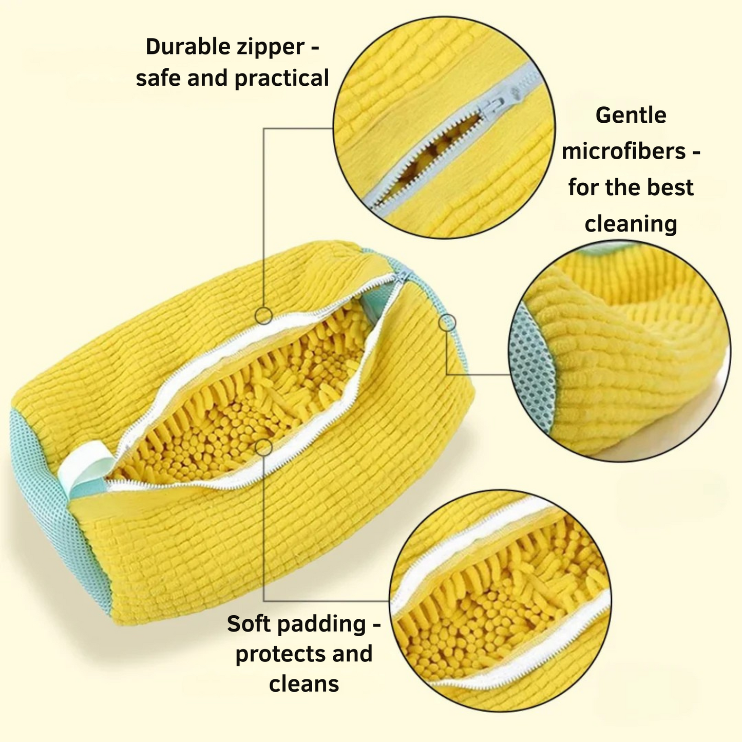 Gentle Shoe Cleaning Bag for Washing Machine – ShoeRein Pro