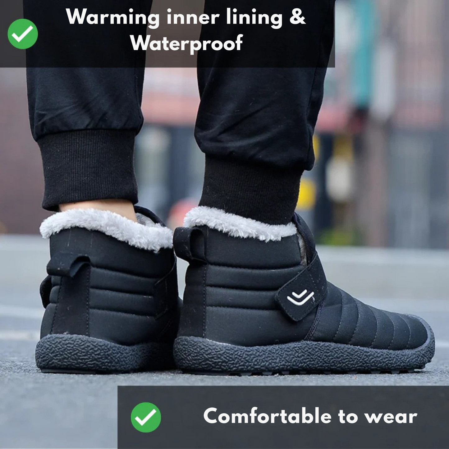 1+1  Comfortable Winter Boot with Ergonomic Fit - SnowStep Unisex