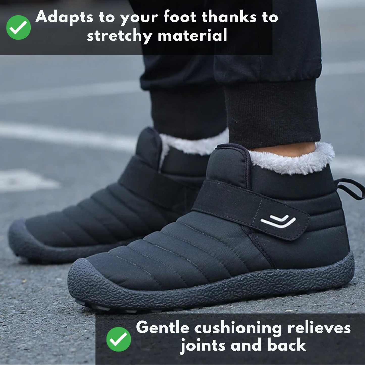 1+1  Comfortable Winter Boot with Ergonomic Fit - SnowStep Unisex