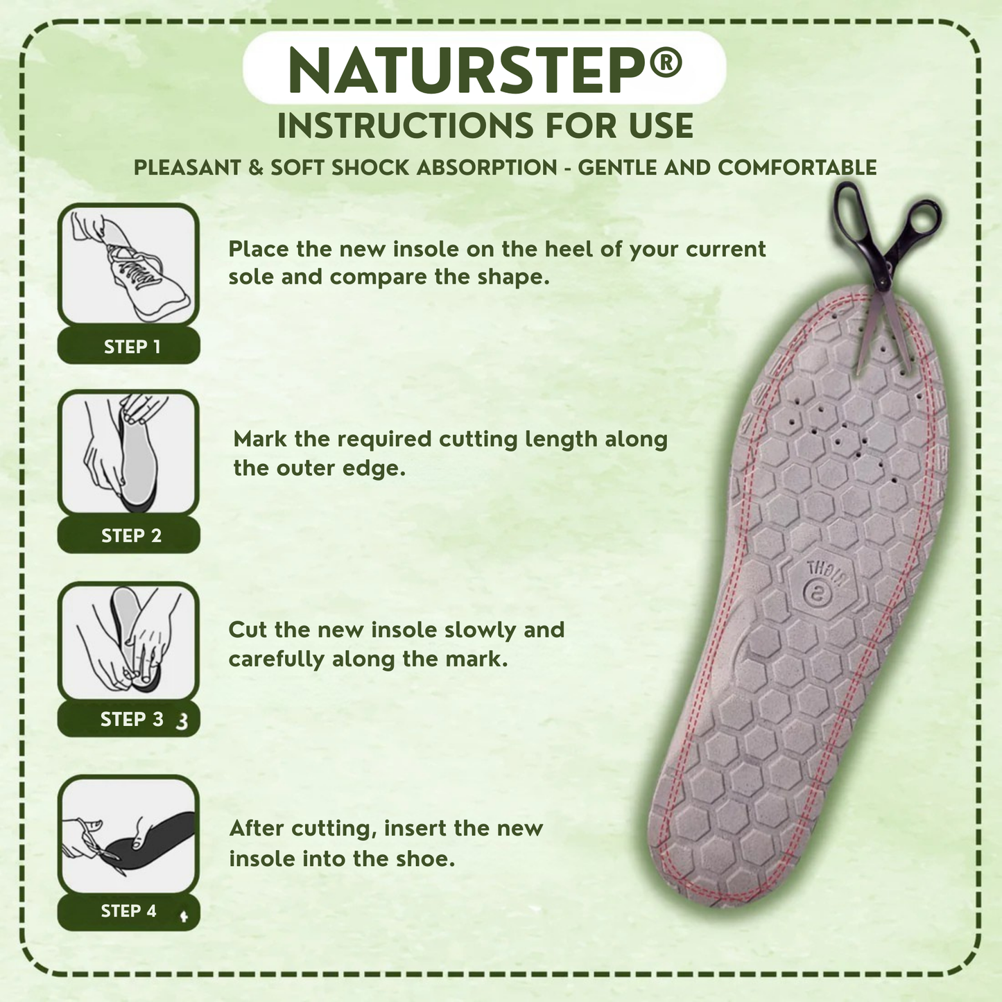 Orthopedic Soles - Pain relieving and shock absorbing foot pads