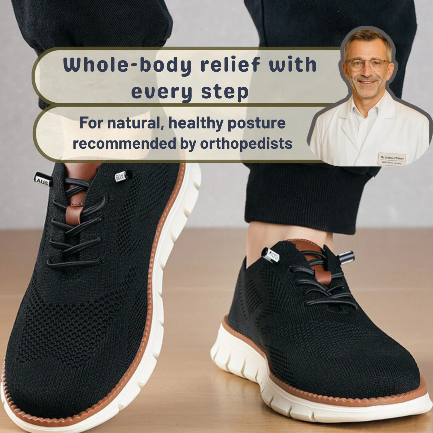 Pain-free everyday shoe for work & leisure – EaseLine Pro