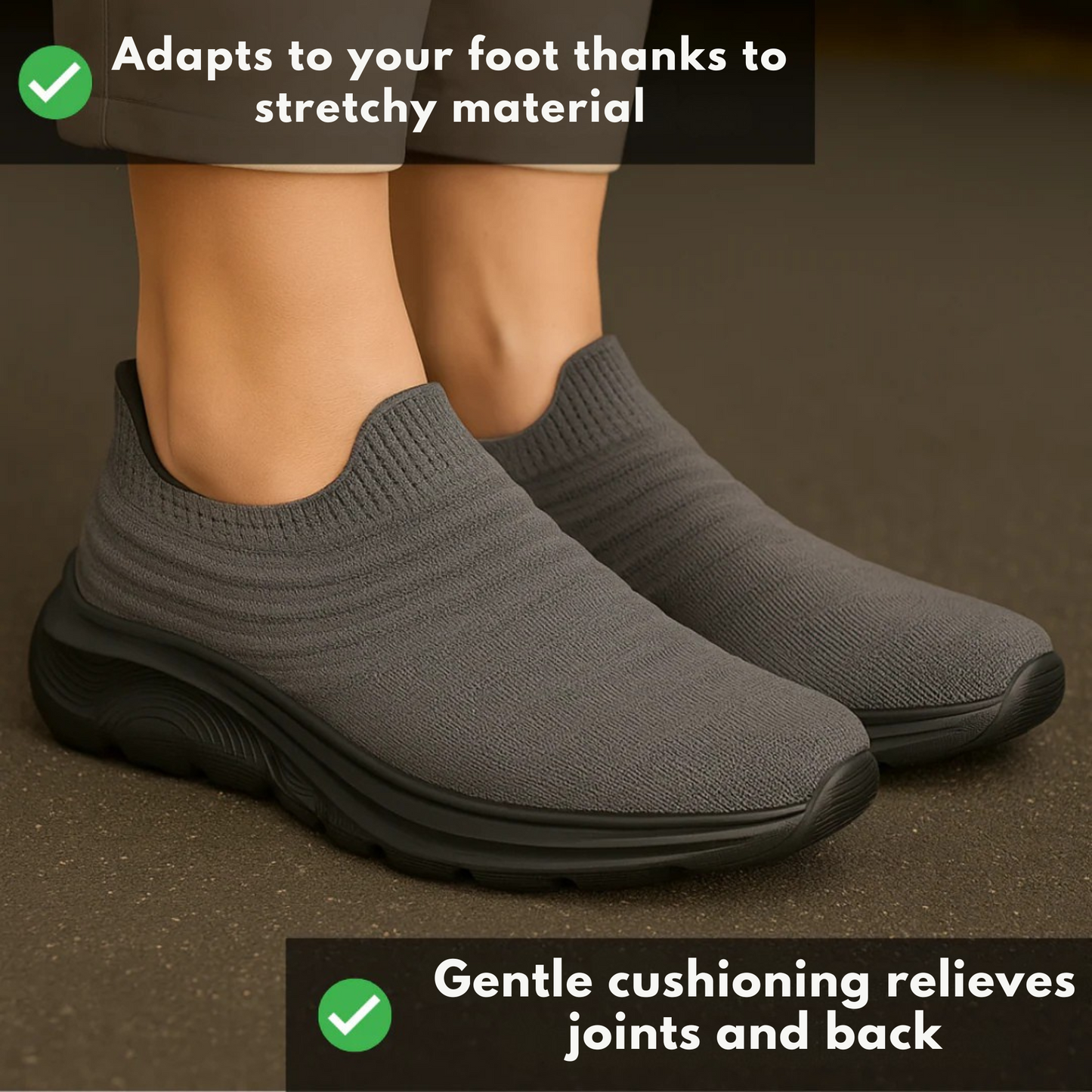Pain-Free Everyday Hands-Free Slip In Shoe – OrthoSlip Unisex