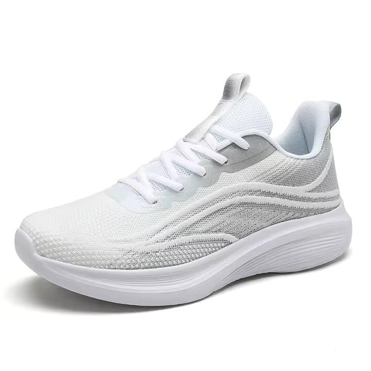 Ergonomic running shoe with cushioning & posture control